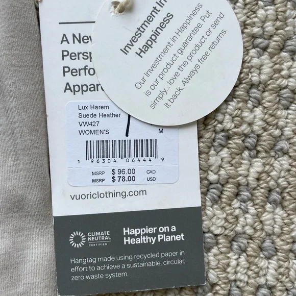 Vuori lux Harem Suede Joggers - Picture 4 of 4